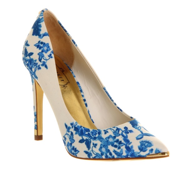 Ted Baker London Shoes - Ted Baker London Luceey Floral Print Satin Pumps